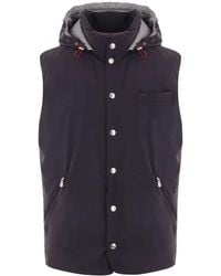 Brunello Cucinelli - Hooded Down Gilet - Lyst
