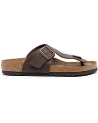 Birkenstock - Gizeh Slip-On Leather Sandals - Lyst