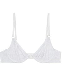 Fleur du Mal - Le Stretch Lace Demi Bra - Lyst