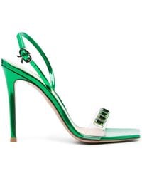 Gianvito Rossi - Sandales Ribbon Candy 105 En Cuir - Lyst