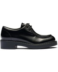Prada - Warby Leather Loafers - Lyst