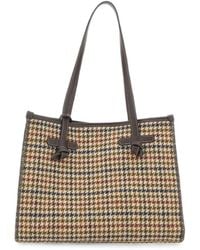 MARCELLA CLUB - Medium Marcella Houndstooth Tote Bag - Lyst