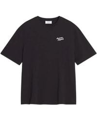 Maison Kitsuné - Handwriting Logo-Embroidery T-Shirt - Lyst