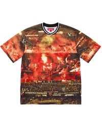 霜*人様 supreme Jacquard Soccer Jersey Tシャツ Supreme Jacquard Soccer Jersey (SS24) - $110