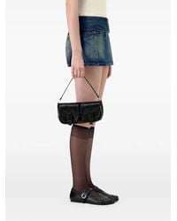 Coperni - Panelled Denim Mini Straight Skirt - Lyst
