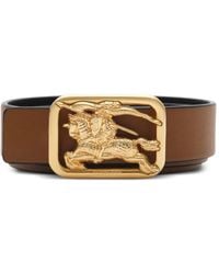 Burberry - Ceinture Rider En Cuir À Design Réversible - Lyst