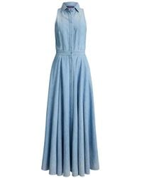 Ralph Lauren - Peyten Cotton Denim Day Dress - Lyst