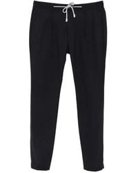 Eleventy - Drawstring-Waist Pleated Trousers - Lyst