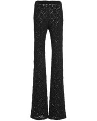 Chloé - Pantalon En Dentelle À Coupe Évasée - Lyst