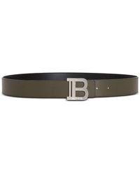 Balmain - Cinturón B-Belt reversible - Lyst