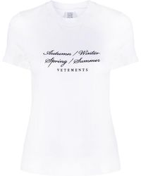 Vetements - T-Shirt mit grafischem Print - Lyst