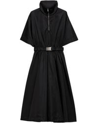 Prada - Short-Sleeved Re-Nylon Midi-Dress - Lyst