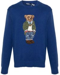 Polo Ralph Lauren - Polo Bear Intarsia-knit Jumper - Lyst