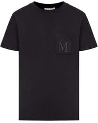 Max Mara - Camiseta con logo bordado - Lyst
