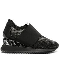 Le Silla - Gilda Rhinestone-Embellished Sneakers - Lyst