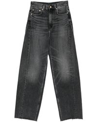 Sandro - Faded Barrel Jeans - Lyst