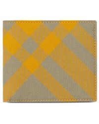 Burberry - Checked Fabric Wallet - Lyst