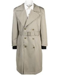 MM6 by Maison Martin Margiela - グレー レイヤード トレンチコート - Lyst