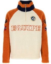 Napapijri - Equipe Fleece Sweatshirt - Lyst