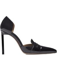 Tom Ford - 105 Mm Eva D'Orsay Patent Leather Pumps - Lyst