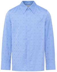 Marine Serre - Chemise À Motif Monogrammé En Jacquard - Lyst