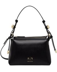 ARMANI EXCHANGE - Sac Porté Épaule À Logo Imprimé - Lyst