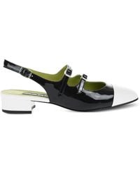 CAREL PARIS - Patent Leather Double-Buckle Pumps - Lyst