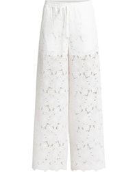 Vasiliki - Floral-Lace Trousers - Lyst