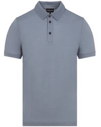 Giorgio Armani - Wool Polo Shirt - Lyst
