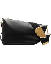 Burberry - Leather Messenger Shield Medium Shoulder Bag With-Tone Hardware, 34X14X19 Cm - Lyst