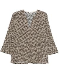 Siyu - Bluse Mit Geometrischem Print - Lyst