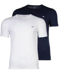 Emporio Armani - Logo-Print Crew-Neck T-Shirts Set (Two Pieces) - Lyst