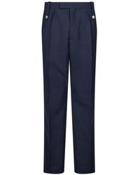 Marni - Button-Detail Pleated Trousers - Lyst