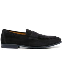 Doucal's - Suede Penny Loafers - Lyst