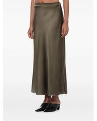 Avant Toi - Satin-Finish Elasticated-Waistband Maxi Skirt - Lyst
