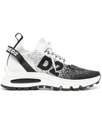 DSquared² - Run Ds2 Lace Up Sneakers White/black - Lyst