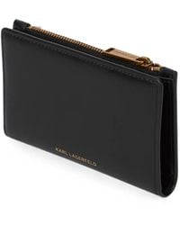 KARL LAGERFELD - Medium K/Autograph Slim Bi-Fold Wallet - Lyst