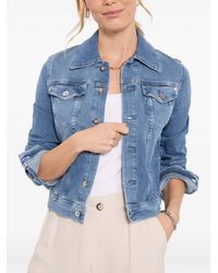 AG Jeans - Button-Fastening Denim Jacket - Lyst