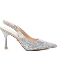 Twentyfourhaitch - Escarpins Hivera Ornés De Cristaux À Bride Arrière - Lyst