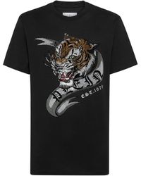 Philipp Plein - T-Shirt Round Neck Ss Tattoo - Lyst