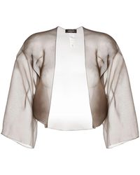 Fabiana Filippi - Semi-transparente Jacke aus Seide - Lyst