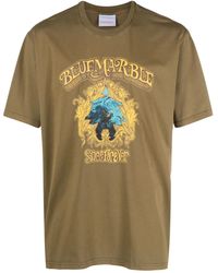 Bluemarble - T-Shirt En Coton À Logo Imprimé - Lyst