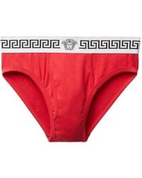 Versace - Ribbed Cotton-Jersey Briefs - Lyst