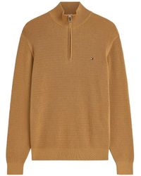Tommy Hilfiger - Textured Quarter-Zip Sweater - Lyst