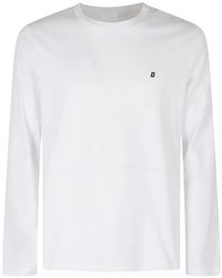 Dondup - Logo-Embroidered Long-Sleeve T-Shirt - Lyst