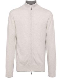 N.Peal Cashmere - Knightsbridge Zip-Up Cardigan - Lyst