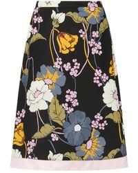 Marni - Midi-Jurk Met Bloemenprint - Lyst