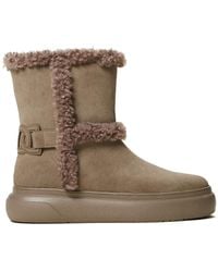 Twinset - Faux-Fur Trim Ankle Boots - Lyst