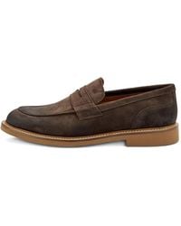Frau - Distressed Suede Loafers - Lyst