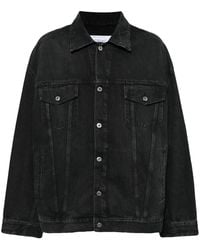 Off-White c/o Virgil Abloh - Men Canv Varsity Skate Trucker Jacket - Lyst